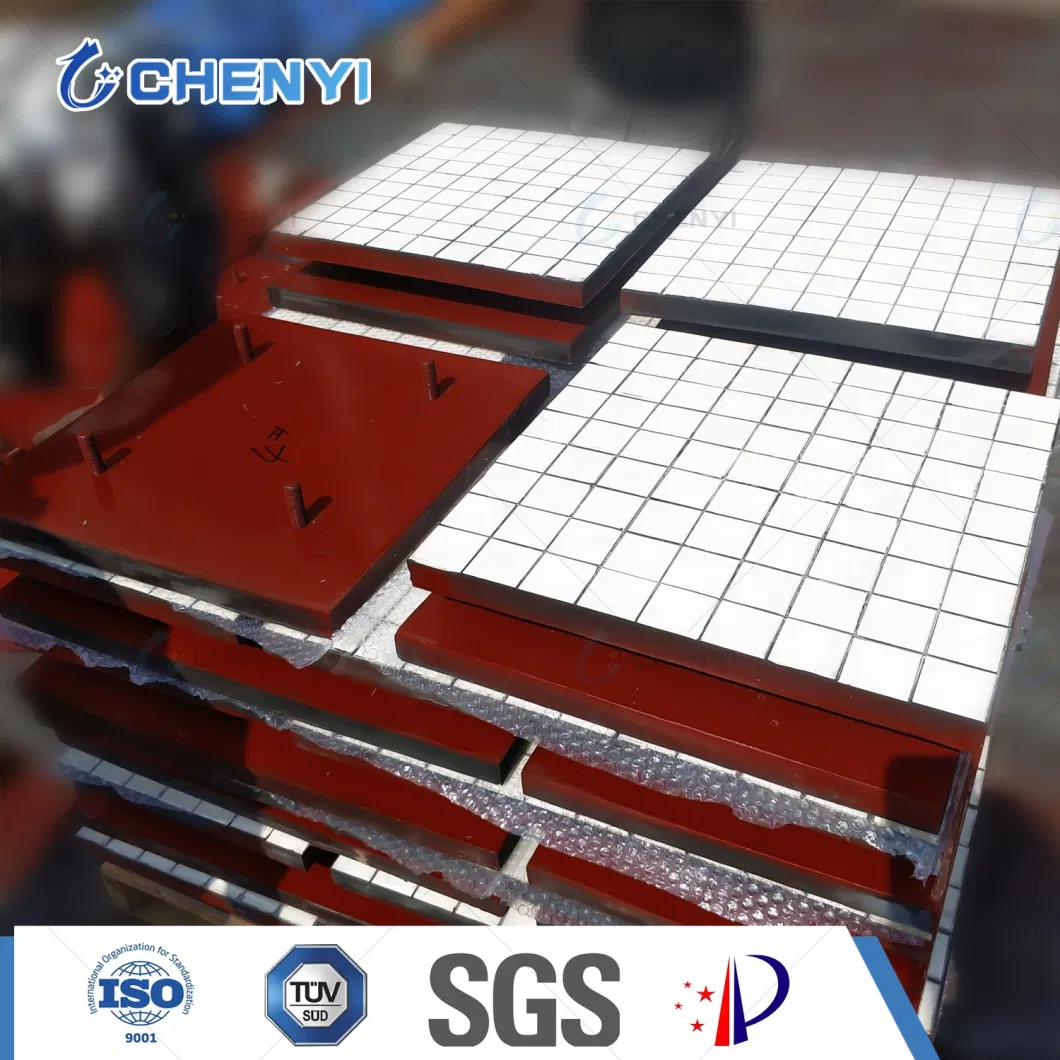 Impact-Resistant Ceramic Rubber Linings Zta Zirconia Toughened Alumina Ceramic Tile Composite Plate Liner