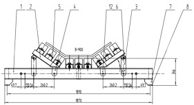 Impact Bed for The Conveyor Belt Use