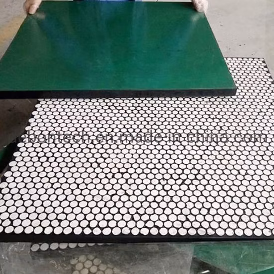 Chute Transfer Point Impact Abrasion Wear Resistant Lining Rubber Ceramic Liner